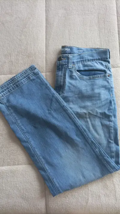 Jeans azules rectos Sonoma para mujer - miniatura 1