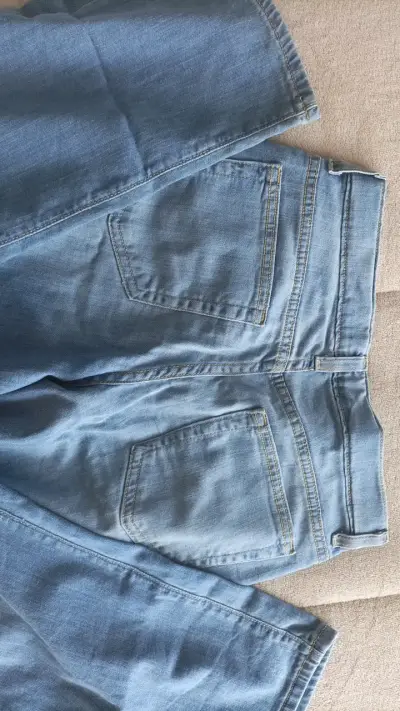 Jeans azules rectos Sonoma para mujer - miniatura 3