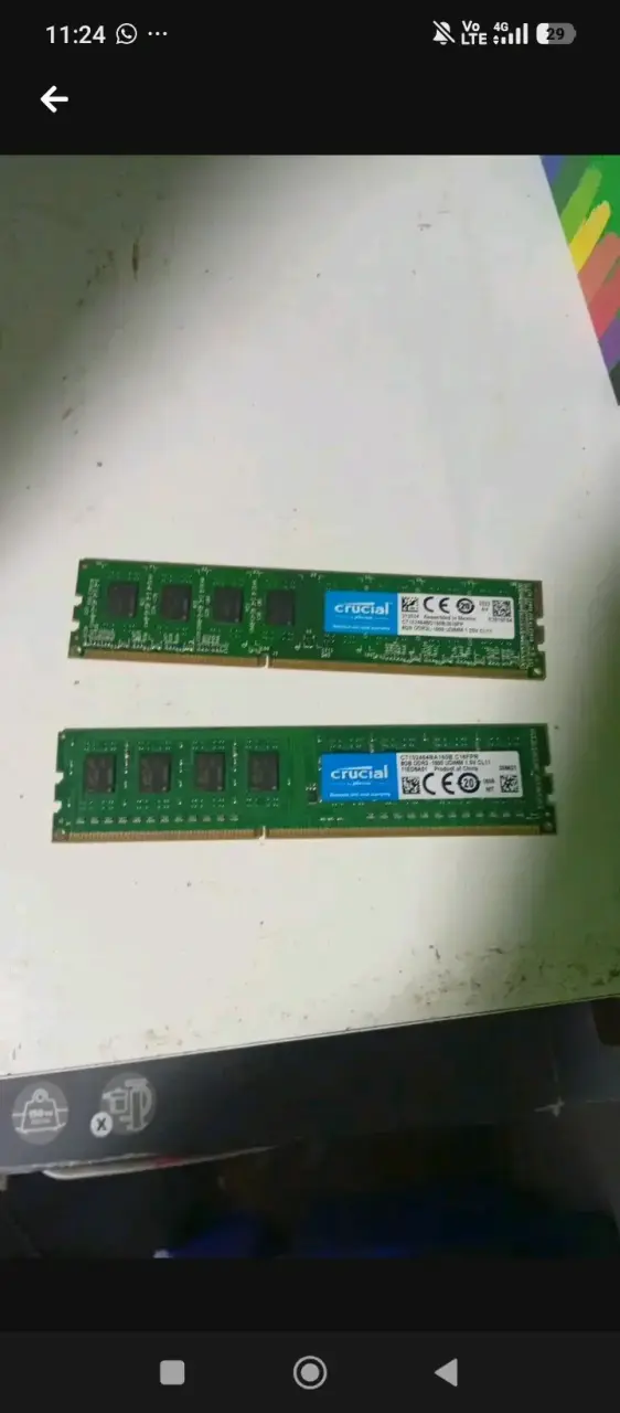 Memoria RAM Crucial 8GB DDR4 2400MHz
