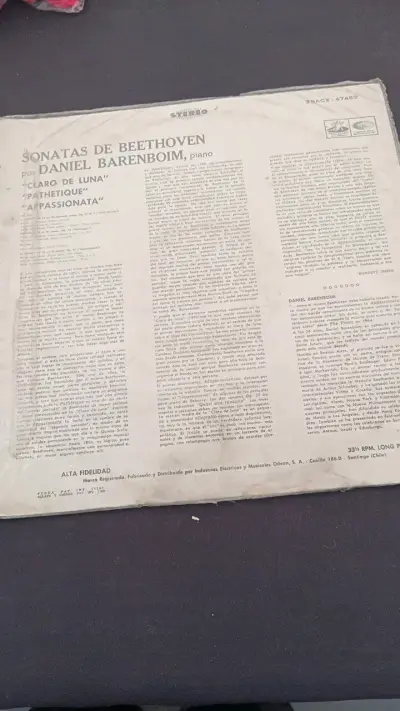 Vinilo Sonatas de Beethoven por Daniel Barenboim - miniatura 2