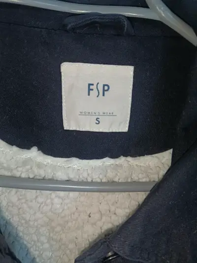 Chaqueta negra con forro de borrego FSP - miniatura 2
