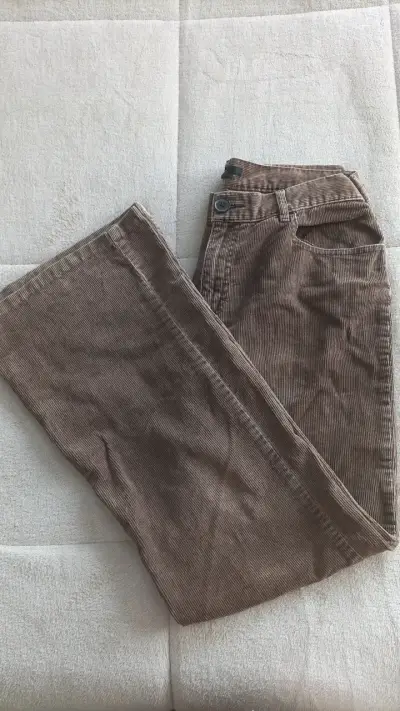 Pantalones de pana marrón Zara Basic para hombre - miniatura 1