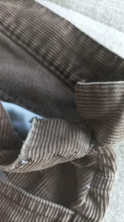 Pantalones de pana marrón Zara Basic para hombre - miniatura 3