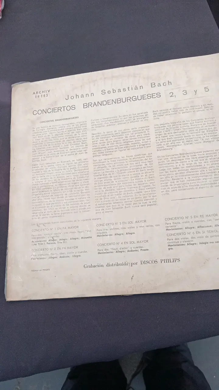 Vinilo Conciertos Brandeburgueses de Bach Archiv Produktion - 2