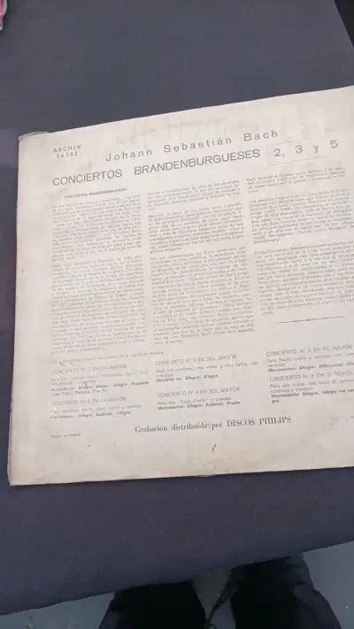 Vinilo Conciertos Brandeburgueses de Bach Archiv Produktion - miniatura 2