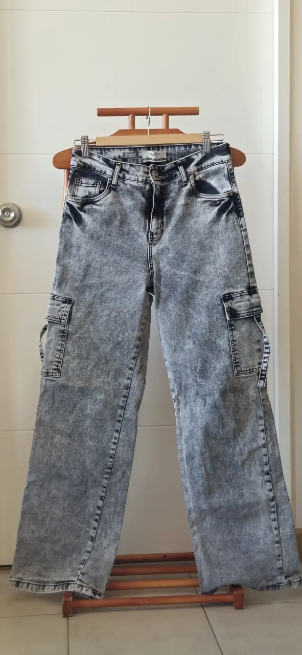 Jeans cargo gris Sybilla para mujer - 4