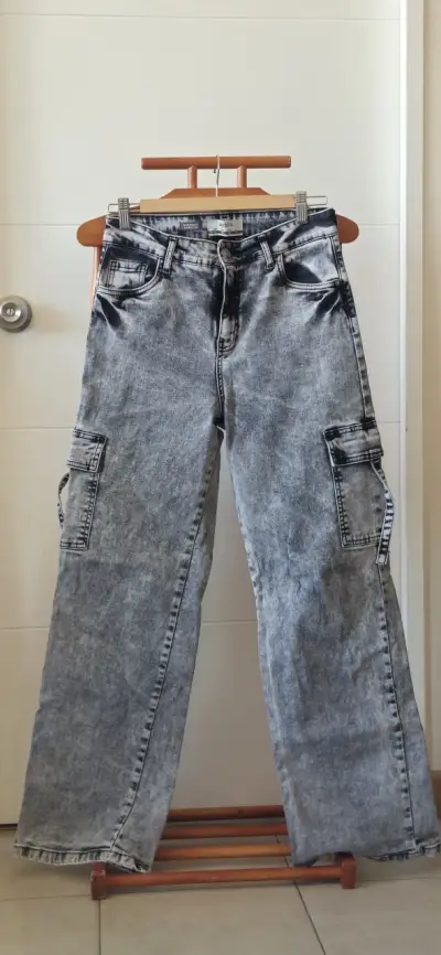 Jeans cargo gris Sybilla para mujer - miniatura 4