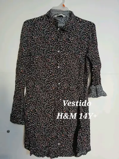Vestido floral H&M para adolescentes - miniatura 1