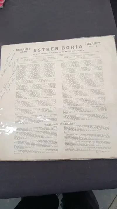 Vinilo Éxitos de Ernestina Lecuona por Esther Borja - miniatura 2