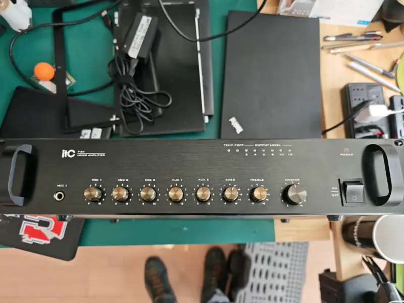 Amplificador Mezclador ITC T-60 para Micrófonos - 2