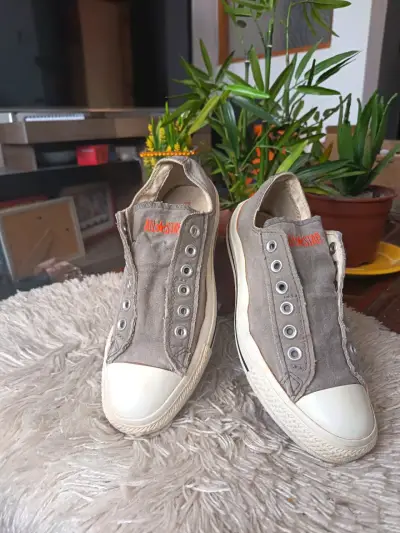 Zapatillas All Star grises sin cordones - miniatura 1