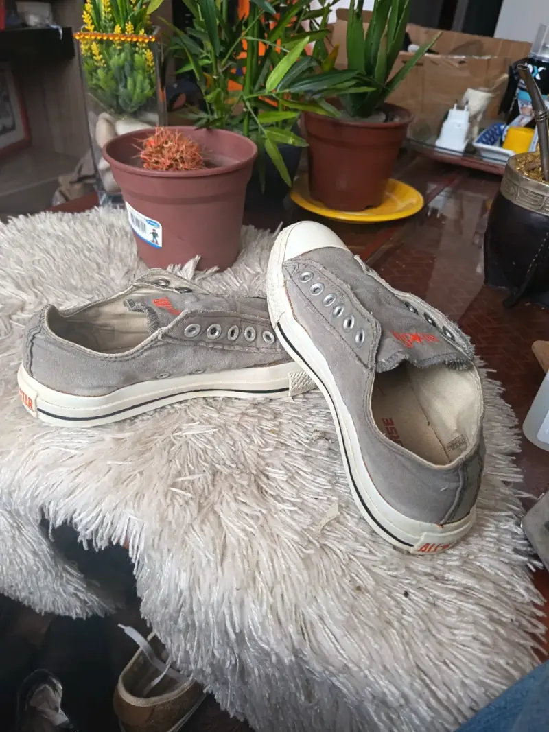 Zapatillas All Star grises sin cordones - 2