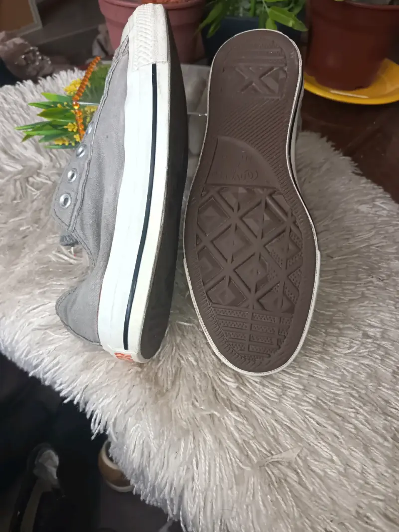 Zapatillas All Star grises sin cordones - 4