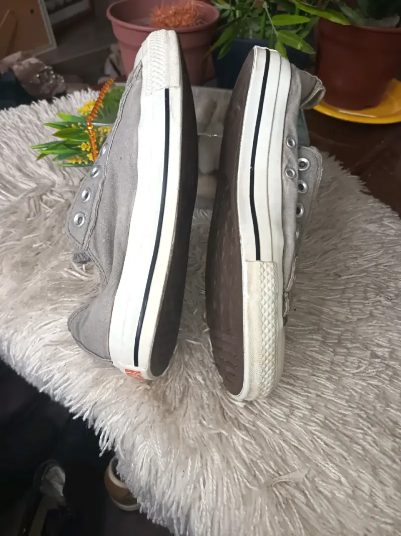 Zapatillas All Star grises sin cordones - 5
