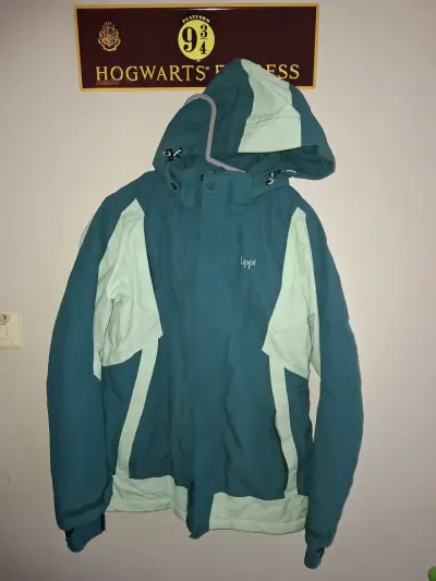 Chaqueta de invierno lippi turquesa con capucha - miniatura 2