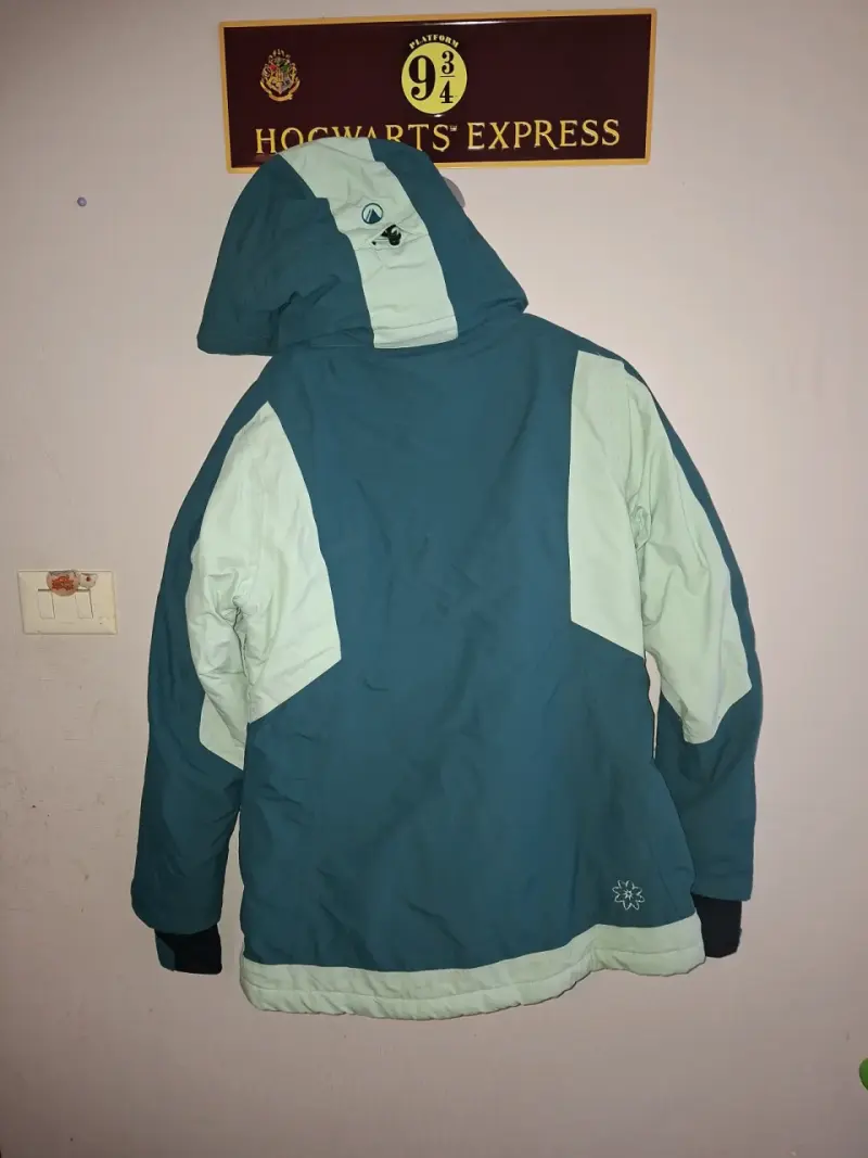 Chaqueta de invierno lippi turquesa con capucha - 3