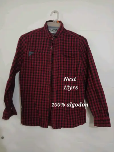 Camisa de cuadros para niño Next 12 años - miniatura 1