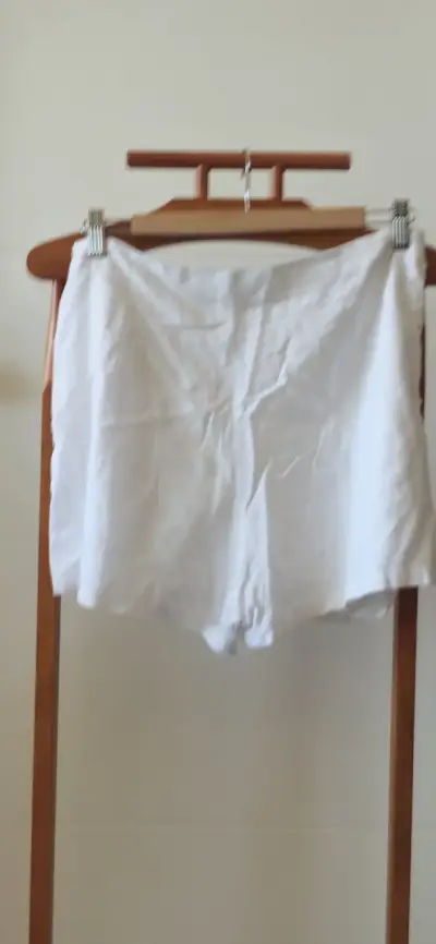 Shorts blancos de lino Opposite talla M - miniatura 3