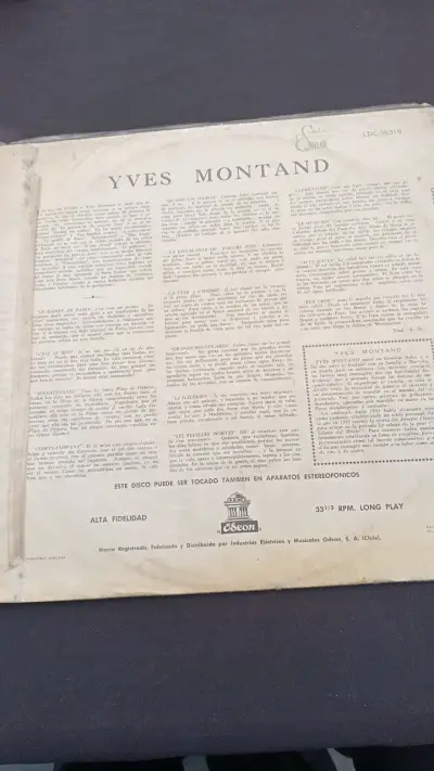 Disco de vinilo Les Feuilles Mortes por Yves Montand - miniatura 2