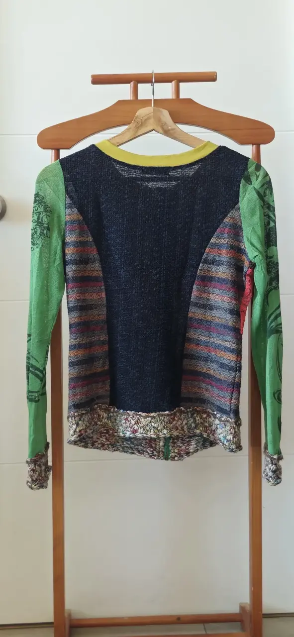 Chaqueta estampada multicolor con cierre - 2