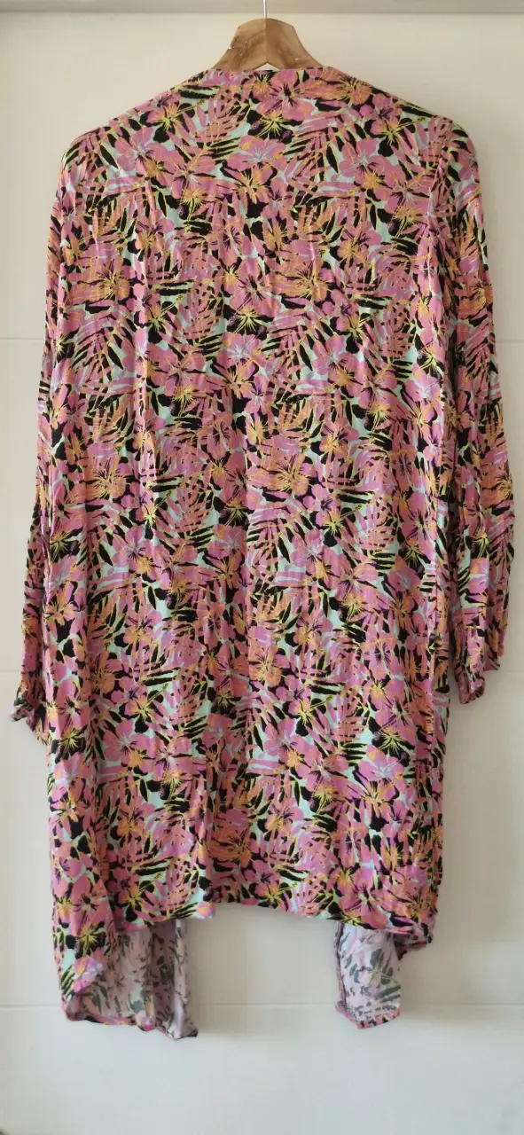 Kimono floral multicolor Opposite talla M - 2