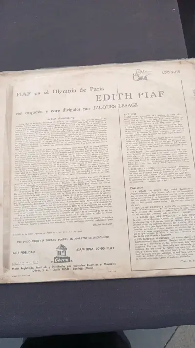 Vinilo Edith Piaf en el Olympia de París - miniatura 2