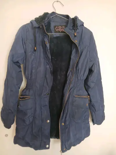 Parka azul The North Face con capucha - miniatura 2