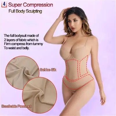 Body colaless modelador con soporte de varillas - miniatura 3