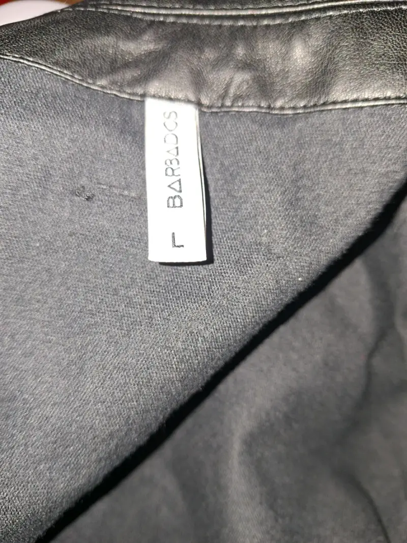 Chaqueta de eco cuero negra Barbados - 2
