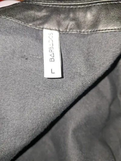 Chaqueta de eco cuero negra Barbados - miniatura 2