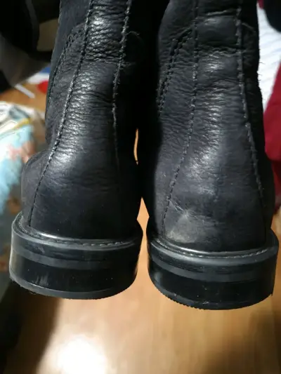 Botines de cuero negro - miniatura 3