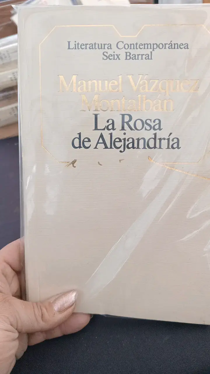 Libro 'La Rosa de Alejandría' de Manuel Vázquez Montalbán