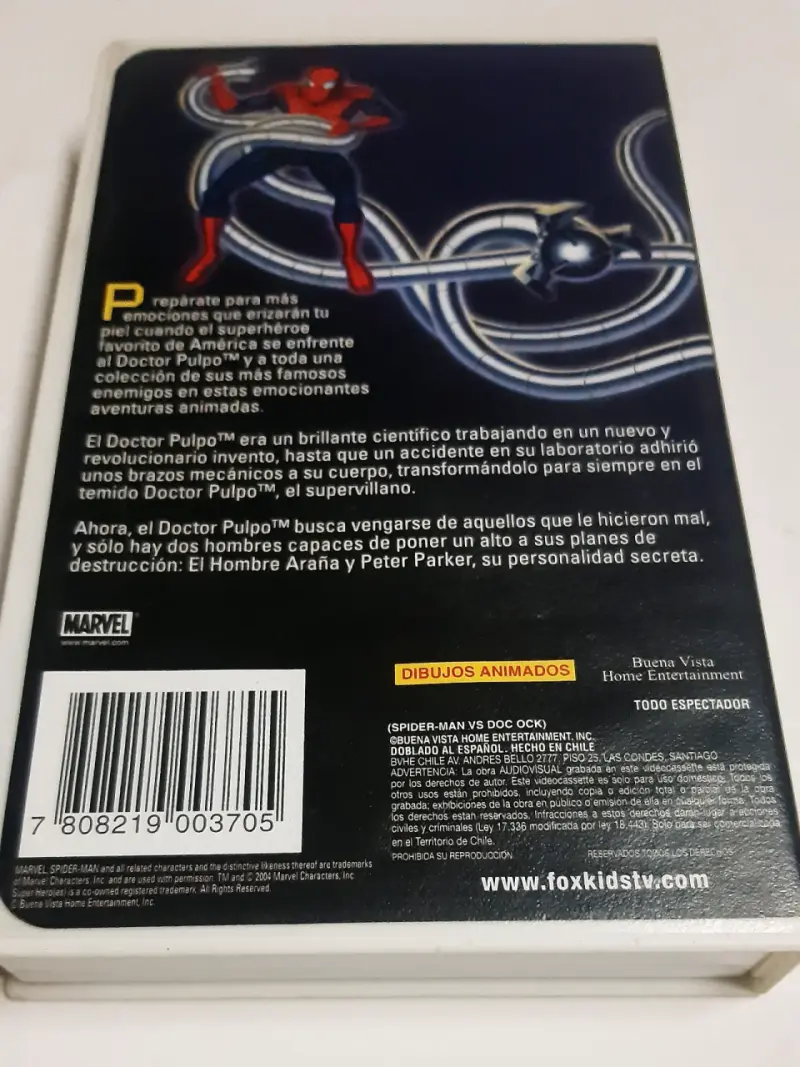VHS El Hombre Araña vs Dr. Pulpo Animado - 3
