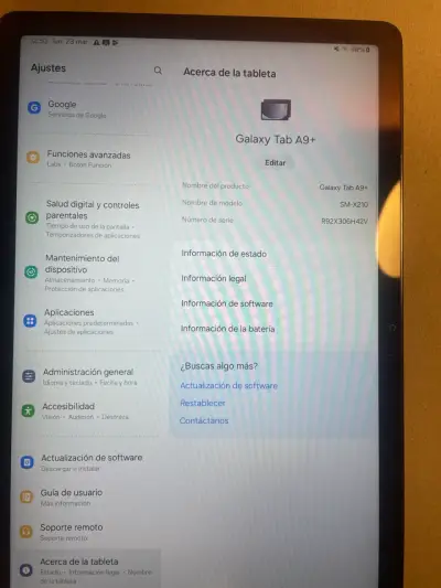 Tablet Samsung Galaxy Tab A9+ en buen estado - miniatura 2