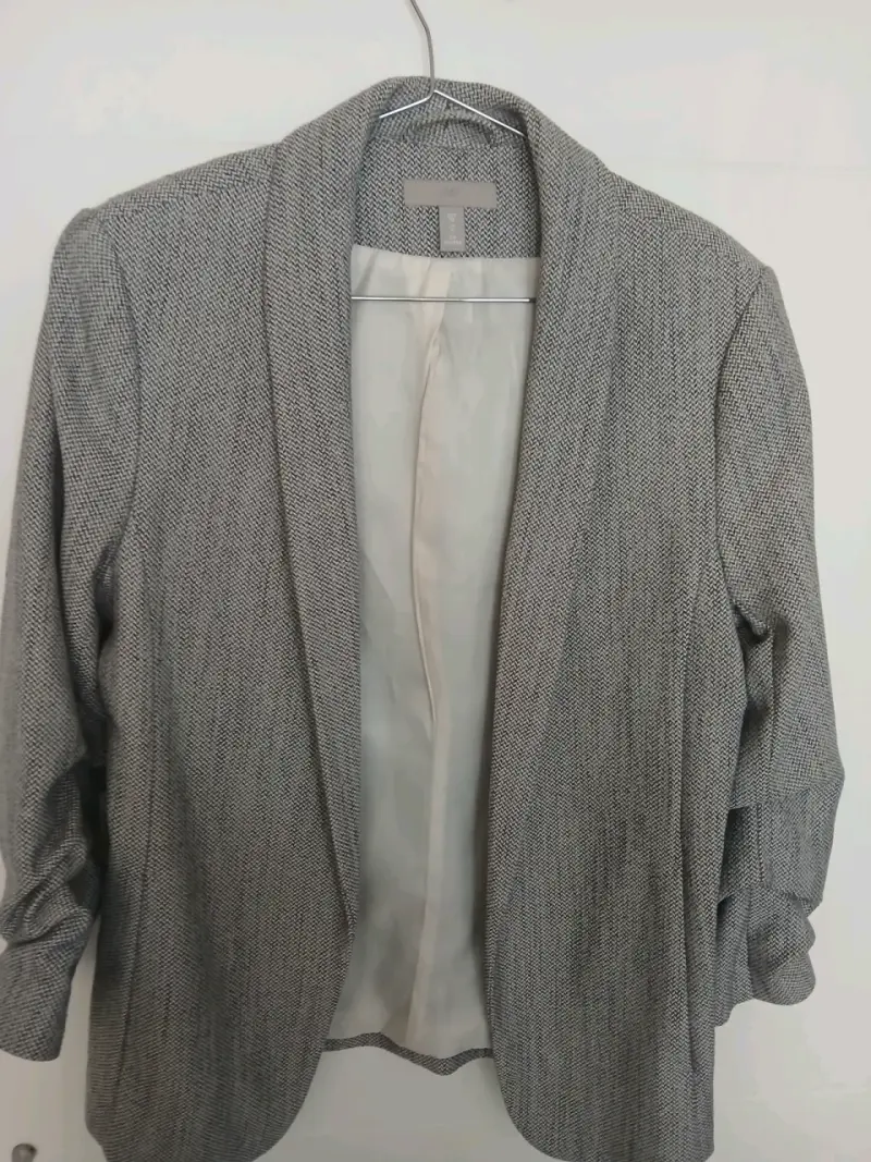 Blazer gris H&M talla 38 para mujer - 3