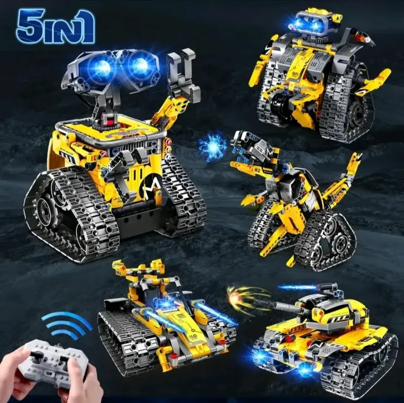 Robot de construcción 5 en 1 con control r - 3