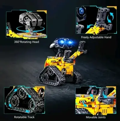 Robot de construcción 5 en 1 con control r - miniatura 4