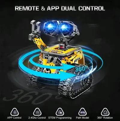 Robot de construcción 5 en 1 con control r - miniatura 5