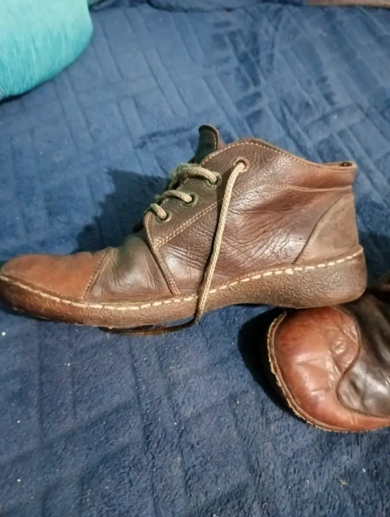 Botines de cuero marrón para hombre - 4