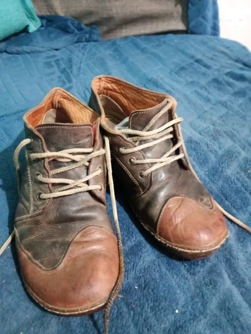 Botines de cuero marrón para hombre - 5