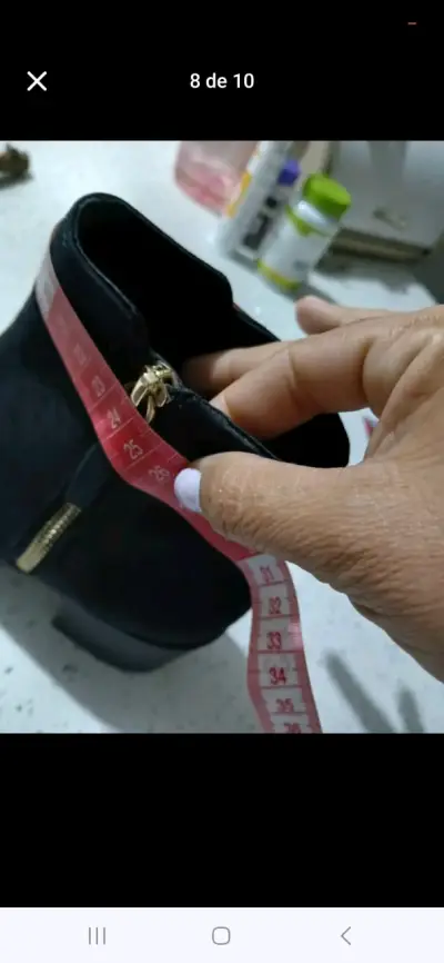 Botines de gamuza negros h&m talla 39 - miniatura 3