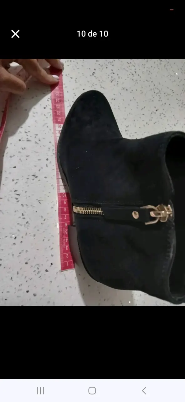 Botines de gamuza negros h&m talla 39 - 4