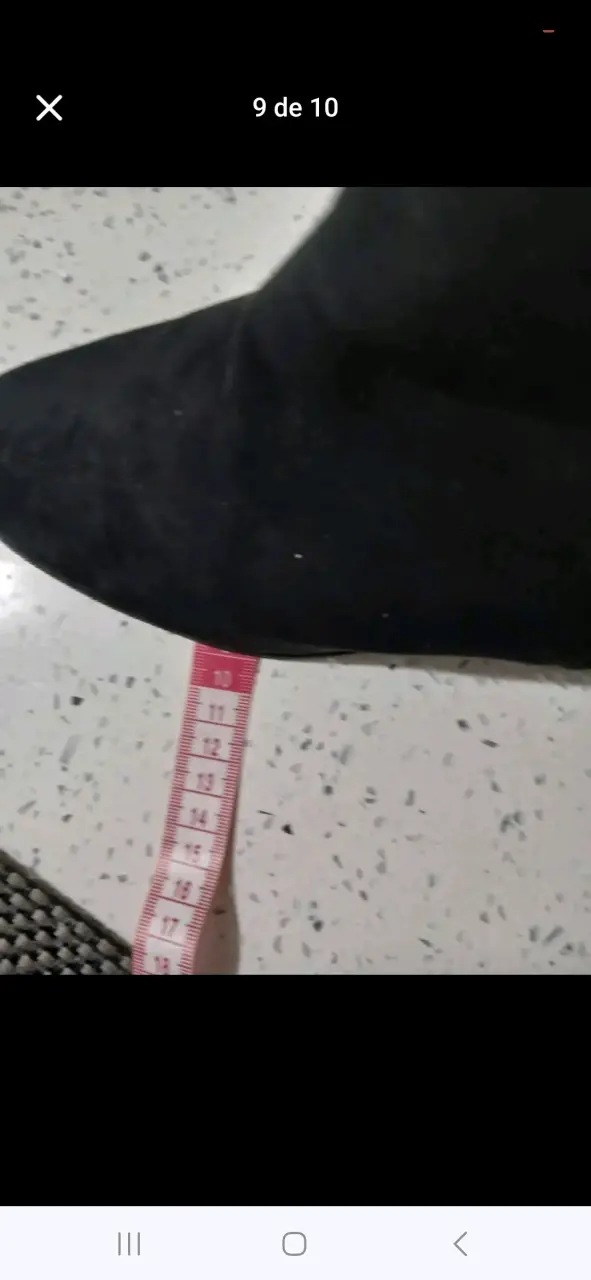 Botines de gamuza negros h&m talla 39 - 5