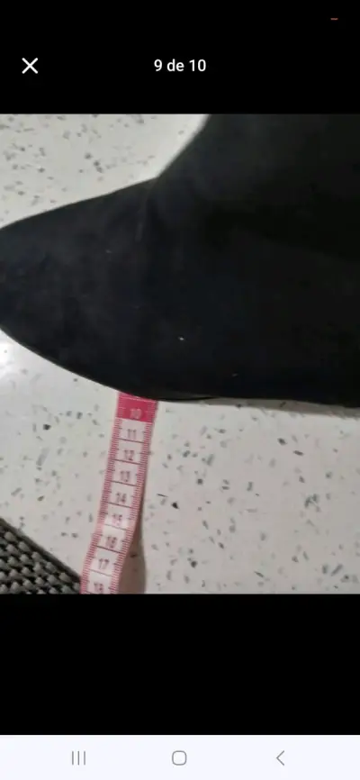 Botines de gamuza negros h&m talla 39 - miniatura 5