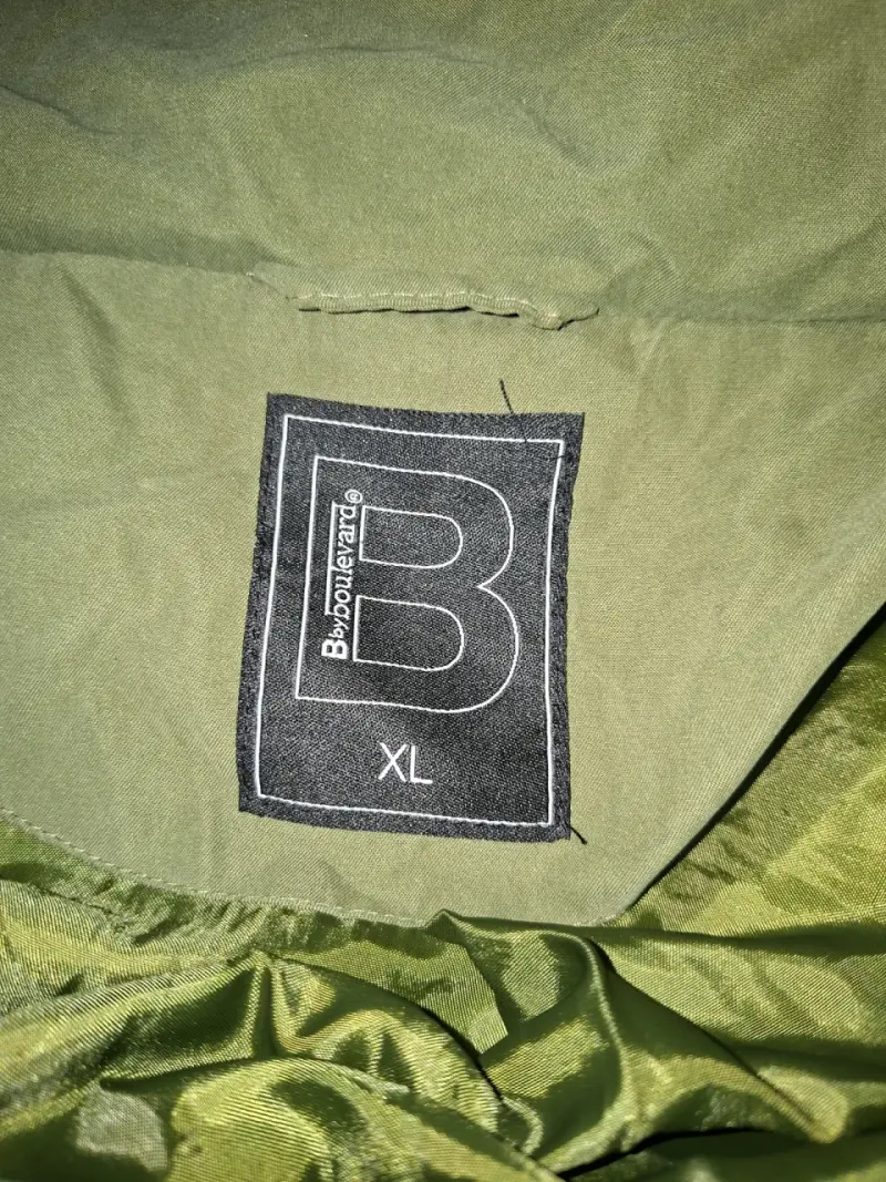 Chaqueta acolchada verde para invierno talla XL - 2