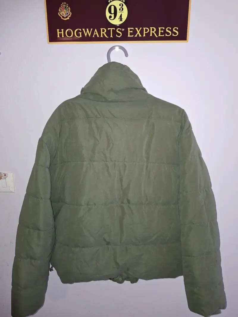 Chaqueta acolchada verde para invierno talla XL - 3