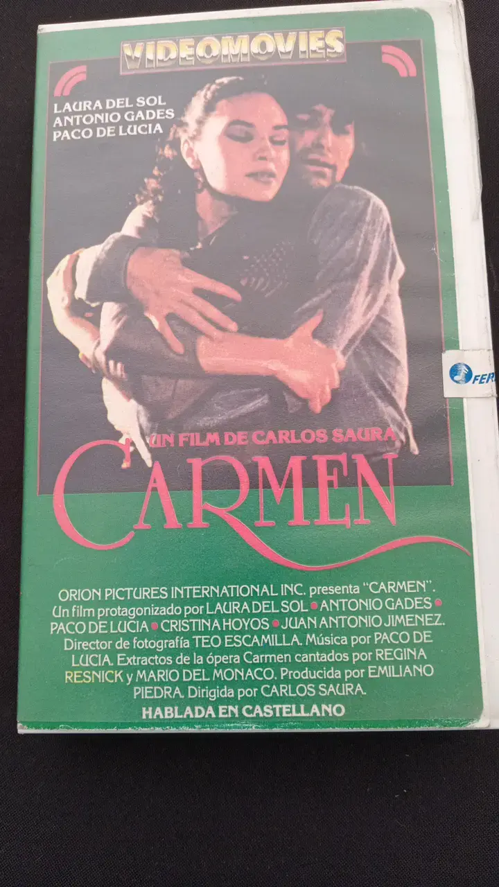 Película VHS Carmen de Carlos Saura - 1
