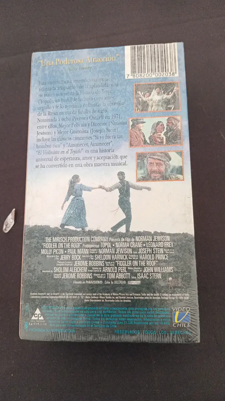 VHS El Violinista en el Tejado - 2