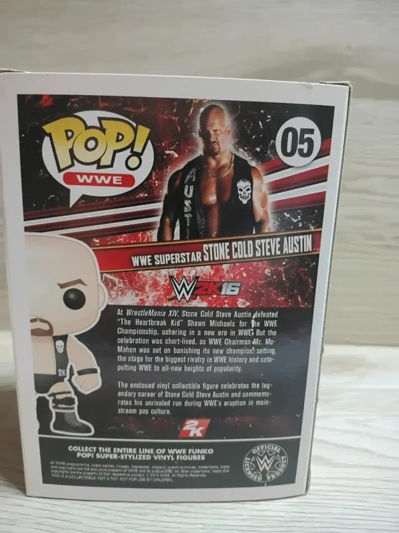 Figura Funko Pop Stone Cold Steve Austin WWE - 3