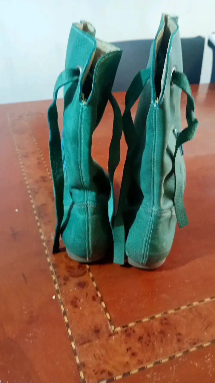 Botas verdes de gamuza con cierre lateral - 3